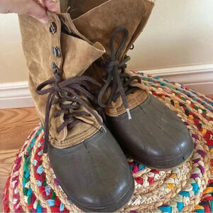Sorel Steel Stank suede boots made in USA